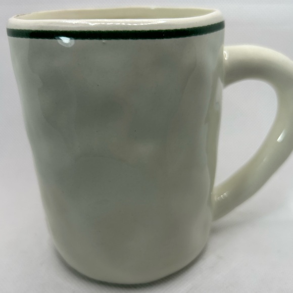 Mud Pie Mug Festive Santa Claus Red White Wreath Coffee Mug Ceramic Pottery MWT - Picture 4 of 5